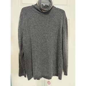 Report Collection Men's Turtleneck Sweater Gray Size Medium